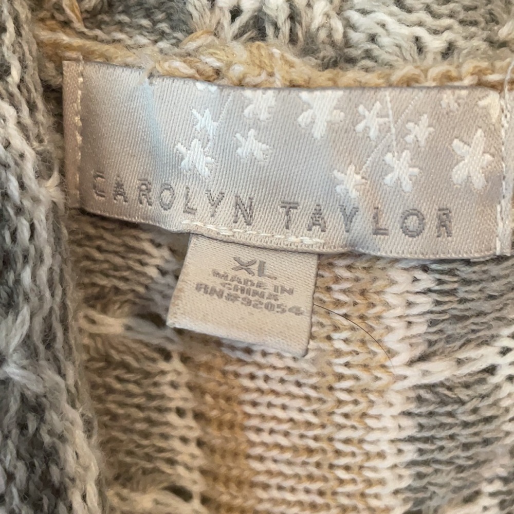 Beautiful long Carolyn Taylor Cardigan Sz XL - Picture 5 of 10